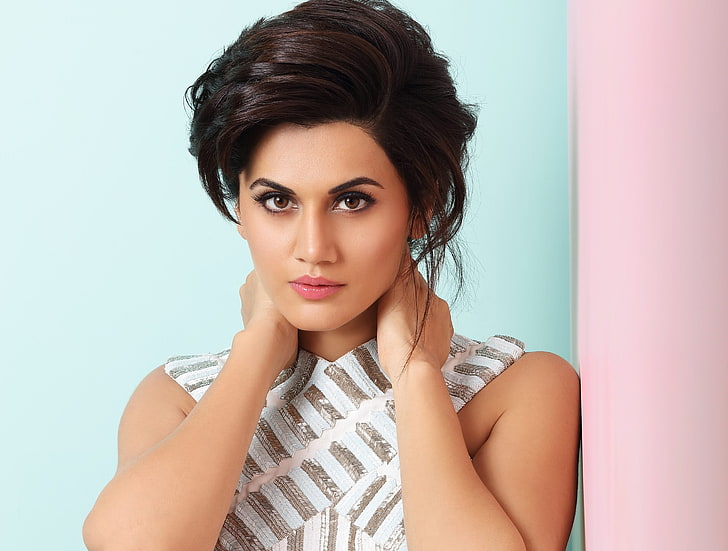 Taapsee Pannu, Bollywood, 2018, Actress, HD wallpaper