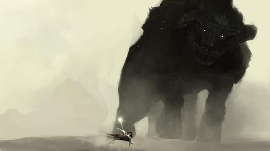 Shadow of the Colossus, Wander and the Colossus, Wander, HD tapet HD wallpaper