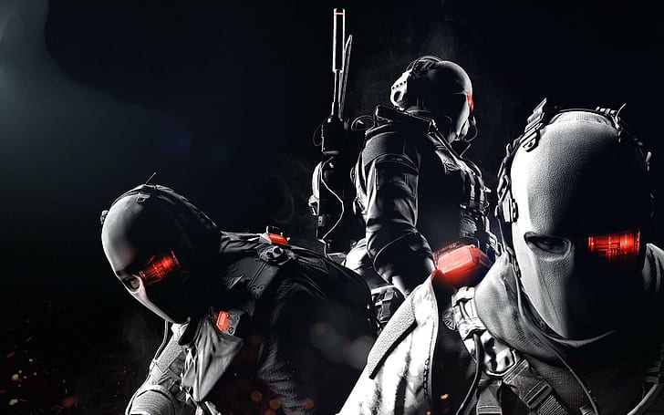 Soldat, Maske, schwarz, HD-Hintergrundbild