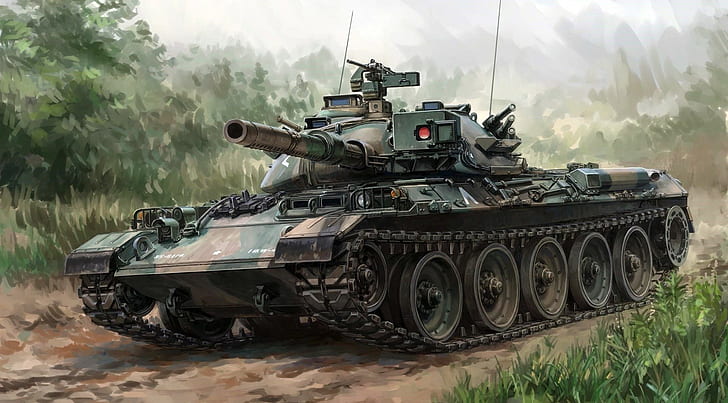 tank, fordon, militär, konstverk, STB-1, HD tapet