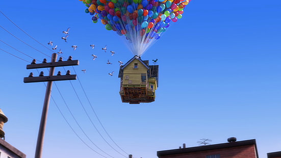 filmer, Pixar Animation Studios, Up (film), animerade filmer, HD tapet HD wallpaper