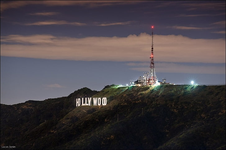 Знак Голливуда, Калифорния, город, Голливуд, США, HD обои