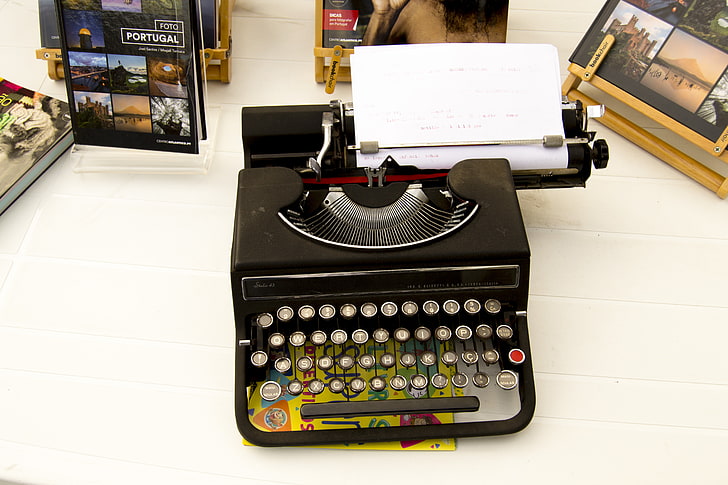fotografia, portugal, máquinas de escrever, vintage, HD papel de parede