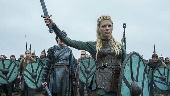 TV-show, vikingar, Katheryn Winnick, Lagertha (vikingar), HD tapet HD wallpaper