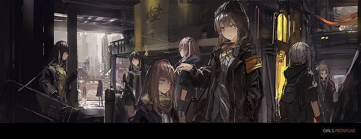 Mehrfachanzeige, Anime, Anime Girls, HD-Hintergrundbild