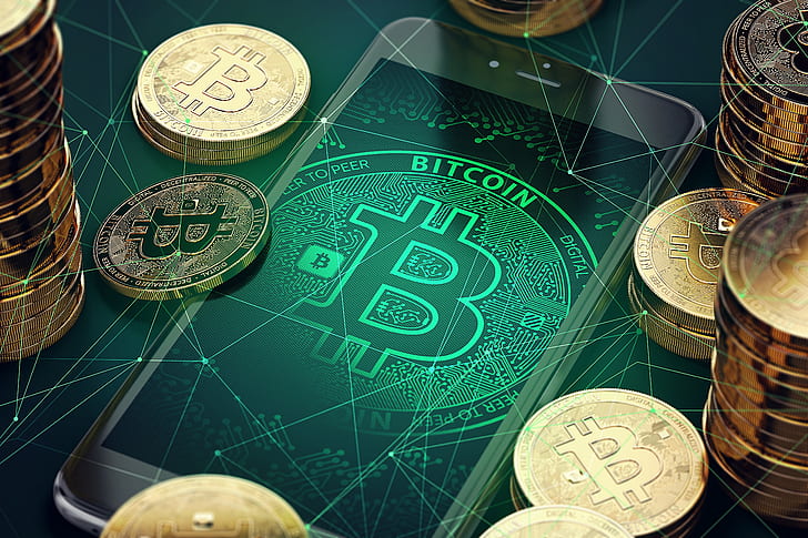 crypto currency, bitcoin, Technology, HD wallpaper