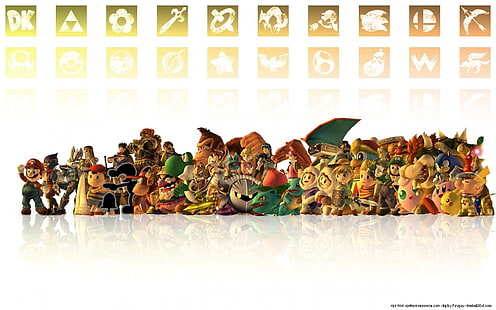 Super Smash Bros., Super Smash Bros. Brawl, Brawl, Smash, Fondo de pantalla HD HD wallpaper