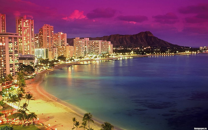 Städer, Honolulu, Hawaii, Waikiki, HD tapet