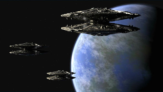 azione, battlestar, combattimento, futuristico, galattica, fantascienza, nave, spazio, astronave, strategia, tattico, nave da guerra, Sfondo HD HD wallpaper