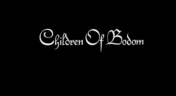 Музыкальная группа, Children Of Bodom, дэт-метал, хэви-метал, логотип, музыка, трэш-метал, HD обои HD wallpaper
