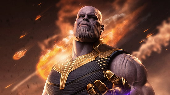 ภาพยนตร์, Avengers: Infinity War, Marvel Comics, Thanos, วอลล์เปเปอร์ HD HD wallpaper
