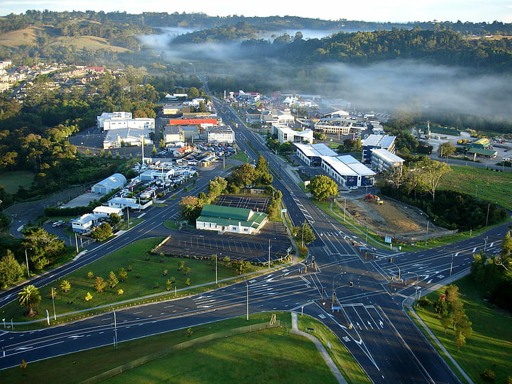 Fotografia, miejsce, Albany, Auckland, miasto, Nowa Zelandia, przegląd, Tapety HD