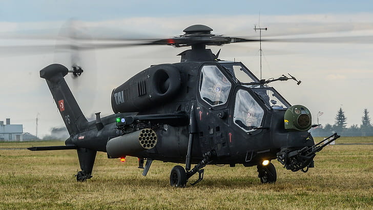 アグスタウェストランドT129、ヘリコプター、軍隊、TAI、ト​​ルコ航空宇宙産業、トルコ軍、 HDデスクトップの壁紙