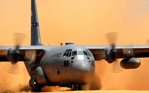 أداة طاقة كبل بورتر باللونين الرمادي والأسود ، Lockheed C-130 Hercules ، عسكرية ، طائرات عسكرية ، طائرة ، طائرات حربية، خلفية HD HD wallpaper