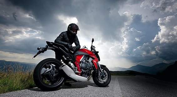 Honda CB1000R, червен и черен спортен велосипед, мотоциклети, Honda, HD тапет HD wallpaper