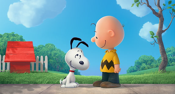 Le film de cacahuètes, Charlie Brown, Snoopy, Fond d'écran HD HD wallpaper