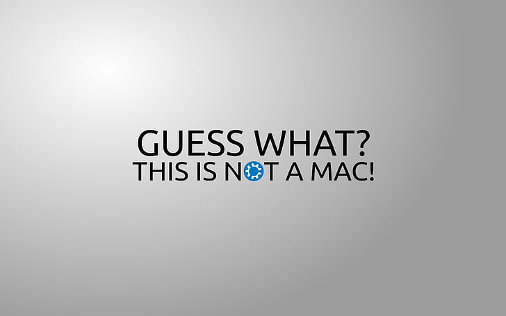 Adivinha?Este não é o Mac!texto, a inscrição, minimalismo, palavras, 2560x1600, letras, adivinhem?isto não é um mac!, HD papel de parede