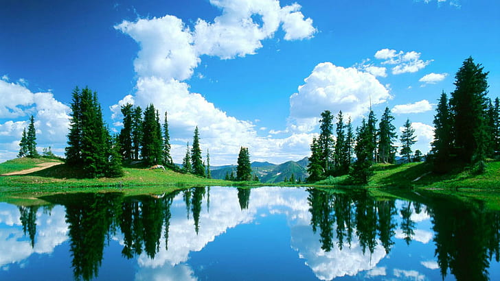 Alpine Mountain Lake ~ Colorado Usa, nature, lakes, beauty, mountains, nature and landscapes, HD wallpaper