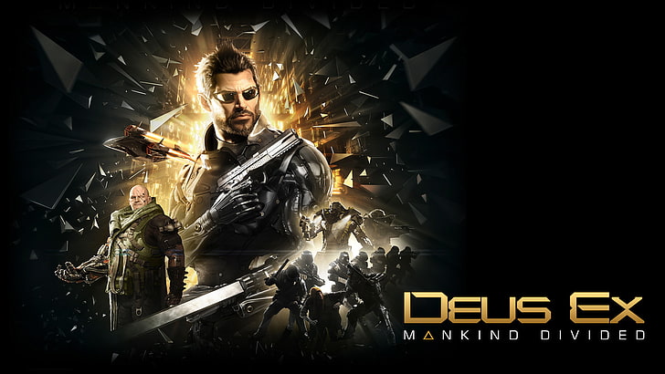 kuadrat enix, deus ex, adam jensen, eidos montreal, Deus Ex: Mankind Divided, Wallpaper HD