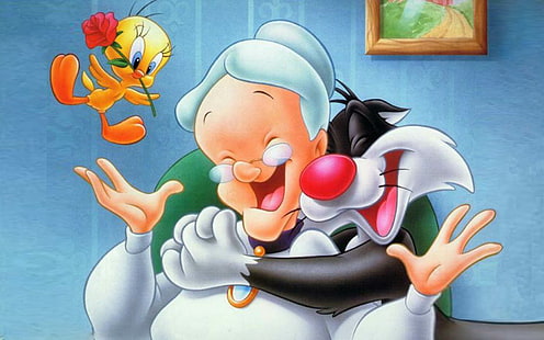 Looney Tunes Sylvester Cat And Tweety Bird Desktop Wallpaper Hd 1920×1200, HD wallpaper HD wallpaper