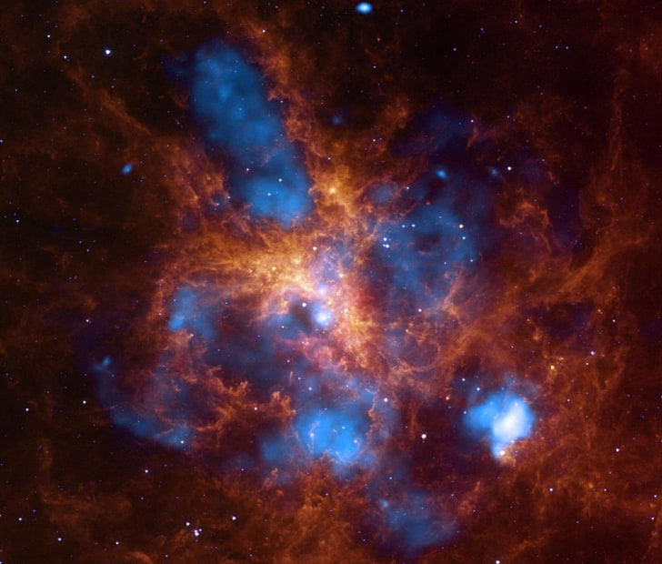 30 doradus, 찬드라, 코스모스, cxc, 은하, 가스, 적외선, jpl, l, 은하수, NASA, NGC 2070, psu, 과학, 공간, 스피처 우주 망원경, 별 형성 지역, 별, 독거미 성운, 기술, 우주,엑스레이, HD 배경 화면