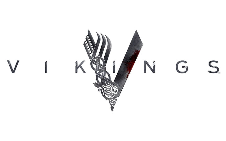 Vikings logotyp, vikingsfilm, vikingsfilm, HD tapet