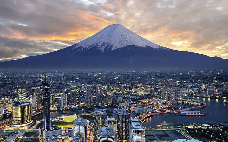 ภูเขาโยโกฮาม่าฟูจิเมืองโตเกียวญี่ปุ่น 308550, วอลล์เปเปอร์ HD
