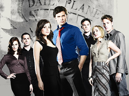 รายการโทรทัศน์ Smallville, Allison Mack, Chloe Sullivan, Clark Kent, Superman, Tom Welling, วอลล์เปเปอร์ HD HD wallpaper