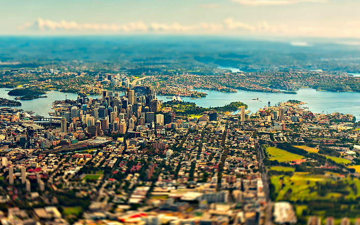 Ciudad, paisaje urbano, vista aérea, edificio, rascacielos, paisaje, Sydney, Australia, ciudad, paisaje urbano, vista aérea, edificio, rascacielos, paisaje, Sydney, Australia, 1920x1200, Fondo de pantalla HD