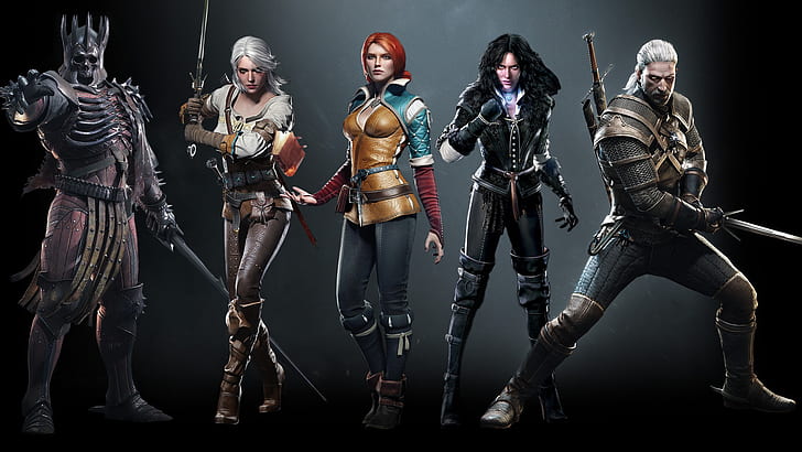 Geralt de Rivia, Eredin, The Witcher, Ciri, Yennefer de Vengerberg, Triss Merigold, videogames, The Witcher 3: Wild Hunt, Cirilla Fiona Elen Riannon, HD papel de parede