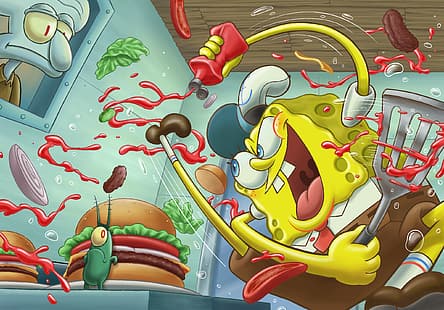 Bob l'éponge, SpongeBob SquarePants, Fond d'écran HD HD wallpaper