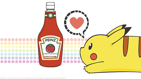pokemon love ketchup pikachu 1920x1080 Anime Pokemon HD Art, Love, pokemon, วอลล์เปเปอร์ HD HD wallpaper