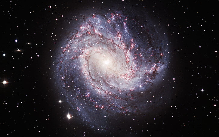 wallpaper galaksi kosmik, galaksi, rasi bintang, spiral, Hydra, NGC 5236, M 83, The Southern Pinwheel, Wallpaper HD