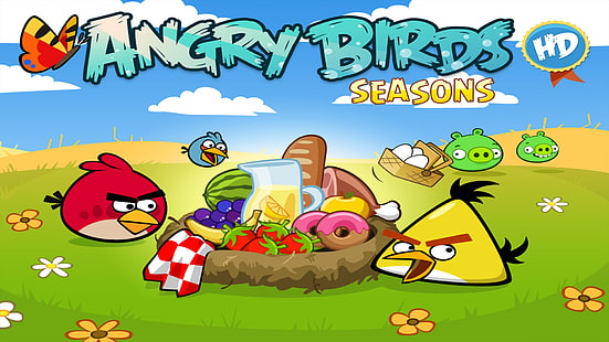 Videospel, Angry Birds Seasons, HD tapet HD wallpaper