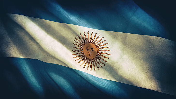 Argentina, bandiera, Sfondo HD