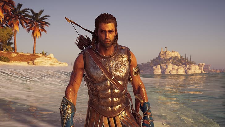 Assassin's Creed: Odyssey, Alexios, video games, screen shot, HD wallpaper  | Wallpaperbetter