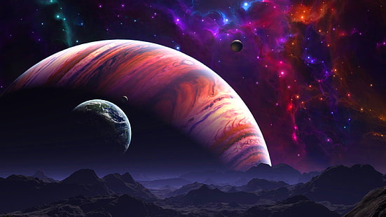 Space Art Nebula Wallpaper, Fondo de pantalla HD HD wallpaper
