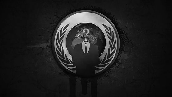 anonyme, ordinateur, pirate informatique, légion, masque, citation, Fond d'écran HD HD wallpaper