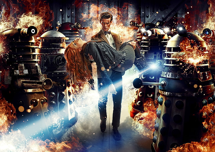Papel de parede digital de Doctor Who, Doctor Who, série, Matt Smith, Distante, HD papel de parede