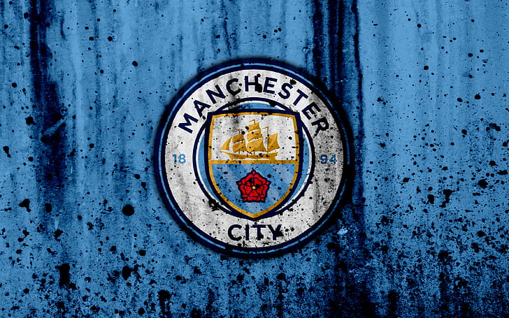 Soccer, Manchester City F.C., Logo, HD wallpaper
