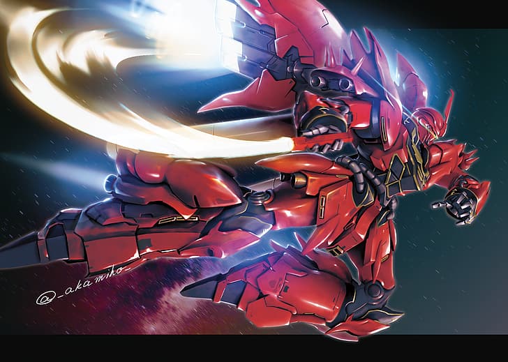 anime, mechs, Mobile Suit Gundam Unicorn, Sinanju, Mobile Suit, Super Robot Taisen, artwork, digital art, fan art, HD wallpaper