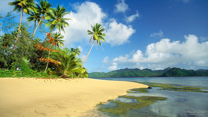Île Matangi, Fidji, Îles, Fond d'écran HD