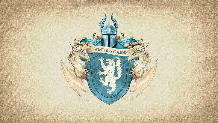 Game of Thrones Haus-Stark-Siegel, Haus-Stark, Wappen, Siegel, der Winter kommt, HD-Hintergrundbild