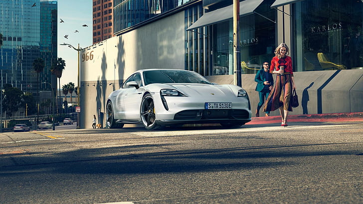 Porsche, Taycan, Elektroauto, HD-Hintergrundbild