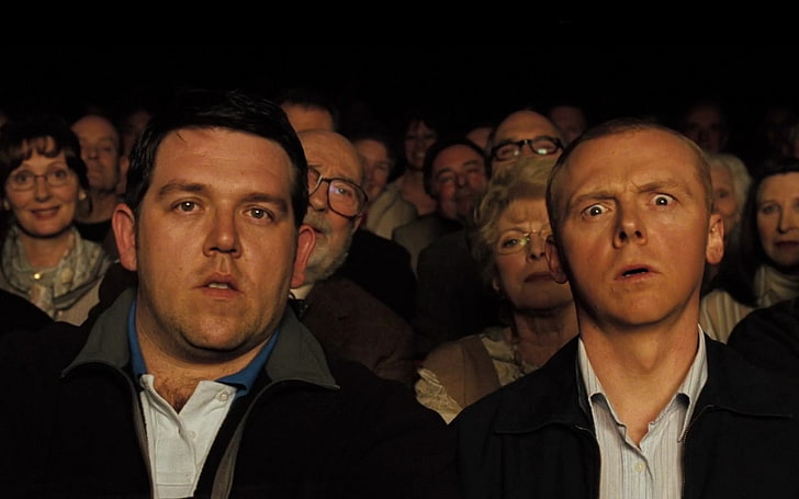 Blood And Ice Cream, Hot Fuzz, Nick Frost, Simon Pegg, HD wallpaper