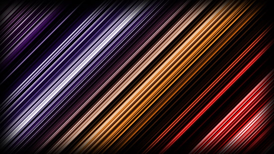 mehrfarbige gestreifte Tapete, Linie, Schatten, schräg, Form, HD-Hintergrundbild HD wallpaper