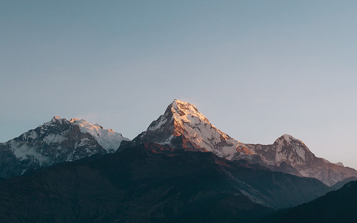 Annapurna dakshin montagne-natura Wallpaper HD, Sfondo HD