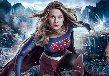 supergirl, acara tv, melissa benoist, selebriti, hd, Wallpaper HD HD wallpaper