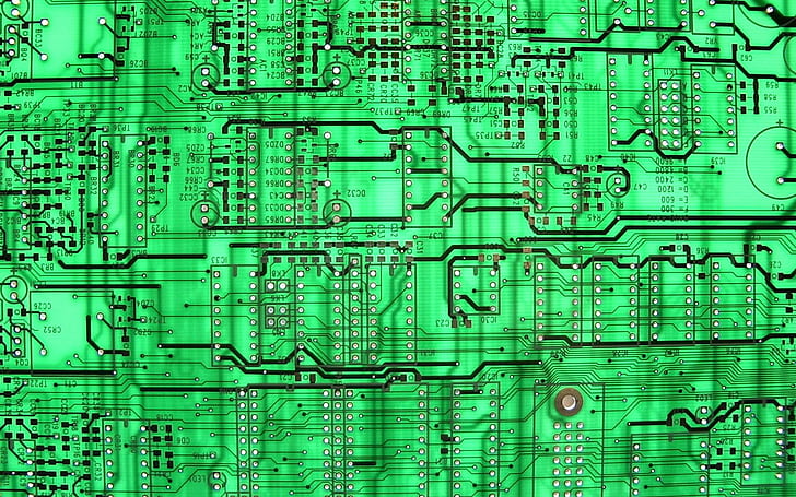 Circuit board, green circuit board, computers, 1920x1200, circuit board, HD wallpaper