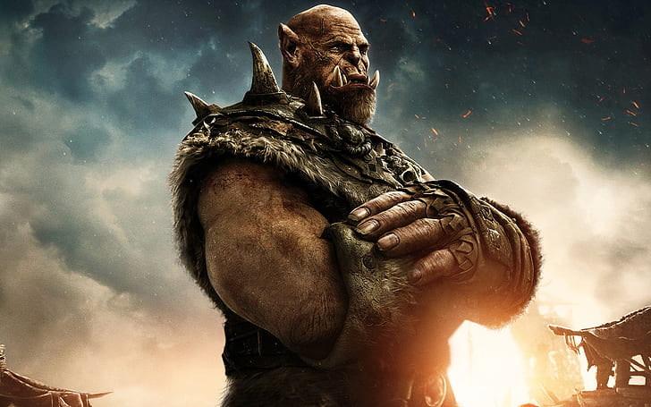 Orgrim w Warcraft 2016, Orgrim, Warcraft, 2016, Tapety HD